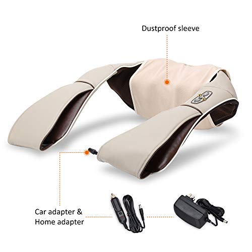 Shiatsu Neck and Shoulder Massager with Heat Massage Pillow Deep Kneading for Back Legs Neck Shiatsu Neck and Shoulder Massager with Heat Massage Pillow Deep Kneading for Back Legs Neck