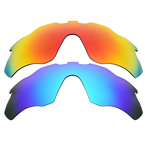 Lentilles Radar Pace Oakley pour cyclisme et running verres interchangeables rouge bleu