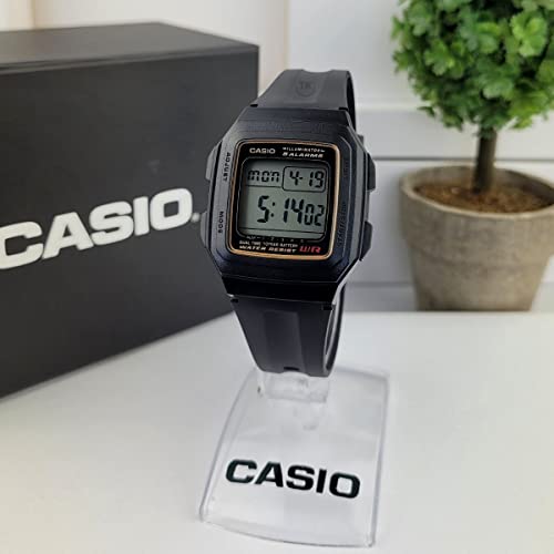Casio Men's F201WA-9A Black Resin Quartz Watch with Digital Dial - Image 3