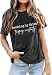 Walking by Faith Tripping Constantly Shirt Women Christian Tee Funny Religious Faith Graphic Short Sleeve Tops Grey