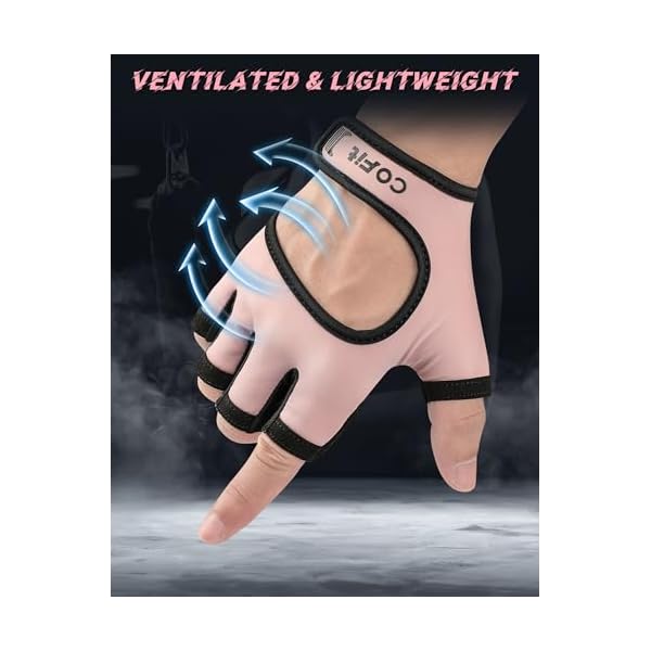 COFIT Breathable Workout Gloves, Antislip Weight Lifting Gym Gloves for Men Women, Superior Grip & Palm Protection for Weightlifting, Fitness, Exercise, Training - Image 2