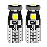 Pack of 2 T10 3030 3smd White Led Bulbs Super Bright 168 2825 194 Chipset CANBUS for License Plate Lights Truck Interior Light Dome Light Map Light Door Light Courtesy Marker Light Inside Car Light