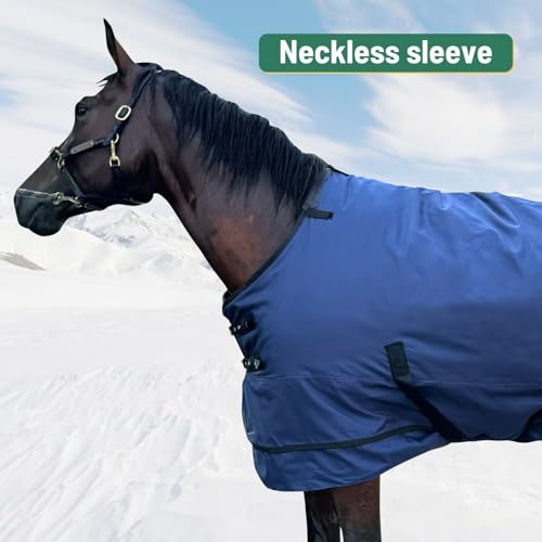 Cobertor de cavalo de inverno impermeável cobertor de cavalo 1200D Ripstop lençol de cavalo peso méd