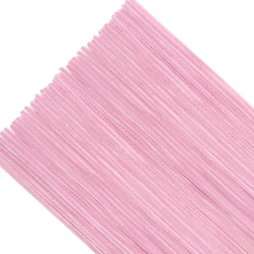 TOAOB Fil Chenille 100pcs Tiges de Fils Chenille Pâle Cure Pipes Cleaner Couleurs Assorties Cleaners Crafts Set 6mm x 300mm pour DIY Artisanat Décoration Fournitures Loisirs Creatifs