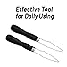 4 Pack Easy Button Hook - Button Assist Device Helper Tool - Stainless Steel Button Fastener Tool for Easy Button - One Hand Dressing Aids (4 Pack)