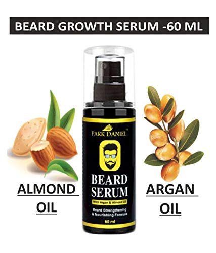 Image of Park Daniel Beard Serum For Beard Growth with Argan and Almond oil, Yellow, 60 ml