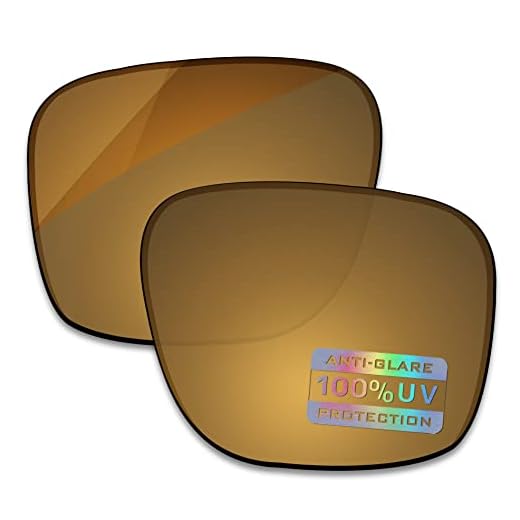 Bowyer Lentes de reposição polarizadas para óculos de sol Oakley Portal X OO9460 - Bronze Mirorr
