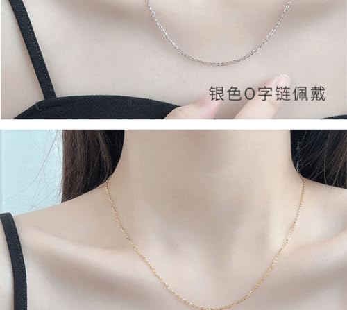 925 Sterling Silver Adjustable Layered Clavicle Chain for Women Gold/Rose Gold/Silver Fine Box Chain Hypoallergenic and exquisite jewelry is a great choice for gifting4