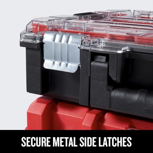 Image of CRAFTSMAN VERSASTACK 17.126-in Metal Wheels Lockable Tool Box