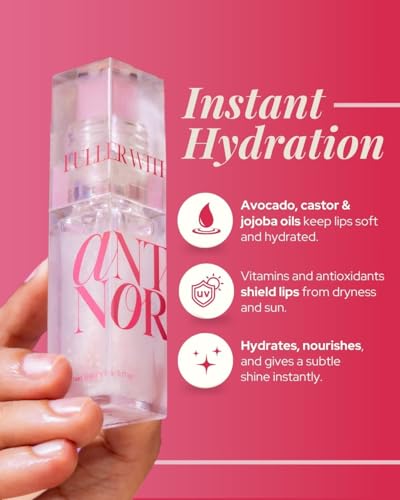 Image of Antinorm 6 in 1 Lip Balm & Plumping Gloss - Fuller Without Filler | With Capsicum, Jojoba & Avocado Oil | Hydrating Clear Lip Balm with SPF | Instant Fuller Looking Lips | 5 ml