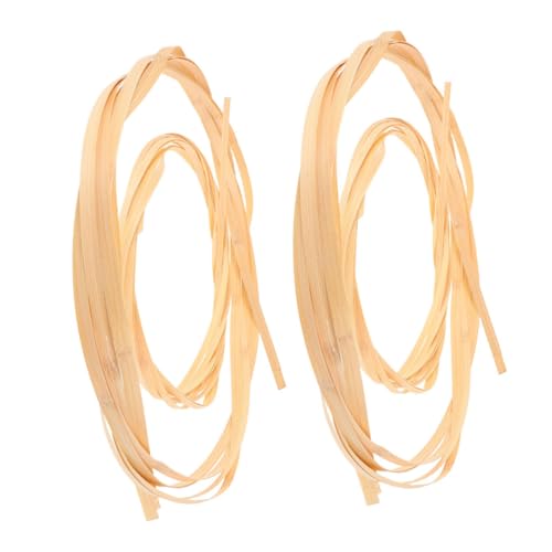 FUNOMOCYA Versatile Bamboo Weaving Products 4 Pcs Polished Bamboo Strips Safe for DIY Crafts Basket Weaving Wedding Decor Flower Arrangements