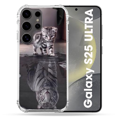 Coque Samsung S25 Ultra Cokitec Chat Reflet antichoc