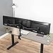 VIVO Triple Monitor Adjustable Desk Mount, Articulating Tri Stand, Holds 3 Screens up to 24 inches, Black, STAND-V003Y
