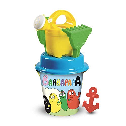 Grandi Giochi Barbapapà Kit Mare Base con paletta, rastrello e annaffiatoio-BAP29000, BAP29000