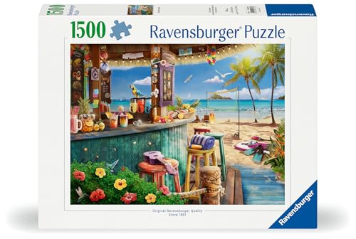 Ravensburger Beach Bar Breezes 1500-Piece Jigsaw Puzzle - Engaging Beach-Themed Artwork | Premium Quality | Perfect Interlocking Fit | Ideal for Adults and Kids Aged 14+ - Image 3