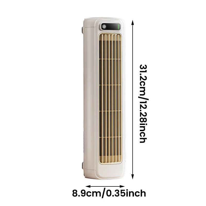 CoolBreeze | Portable Air Conditioner Fan – Wireless Bladeless Design(Blue)