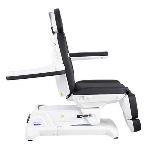Spa Source - LUKO PRO | 4 Motor Facial Bed | Exam Chair | Fully Electric Treatment Chair | Spa Table with 240 Degree Rotation | 19\" Staring Height (Black TOP)