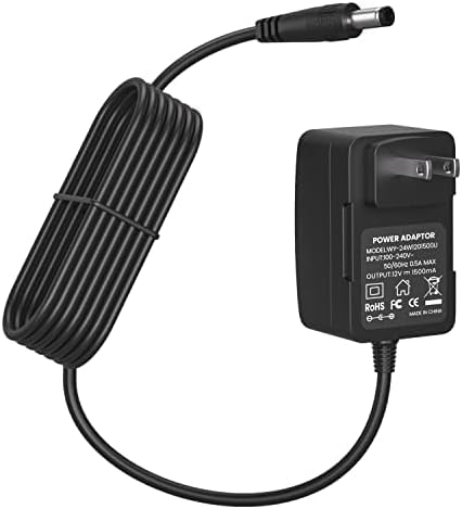 12V 1.5A Power Adapter for Yamaha PA130 PA150, Power Supply 12V 1.5A Power Supply for Yamaha PSR YPG YPT DGX DD EZ Series Keyboard (9.8 Ft Long Cord)