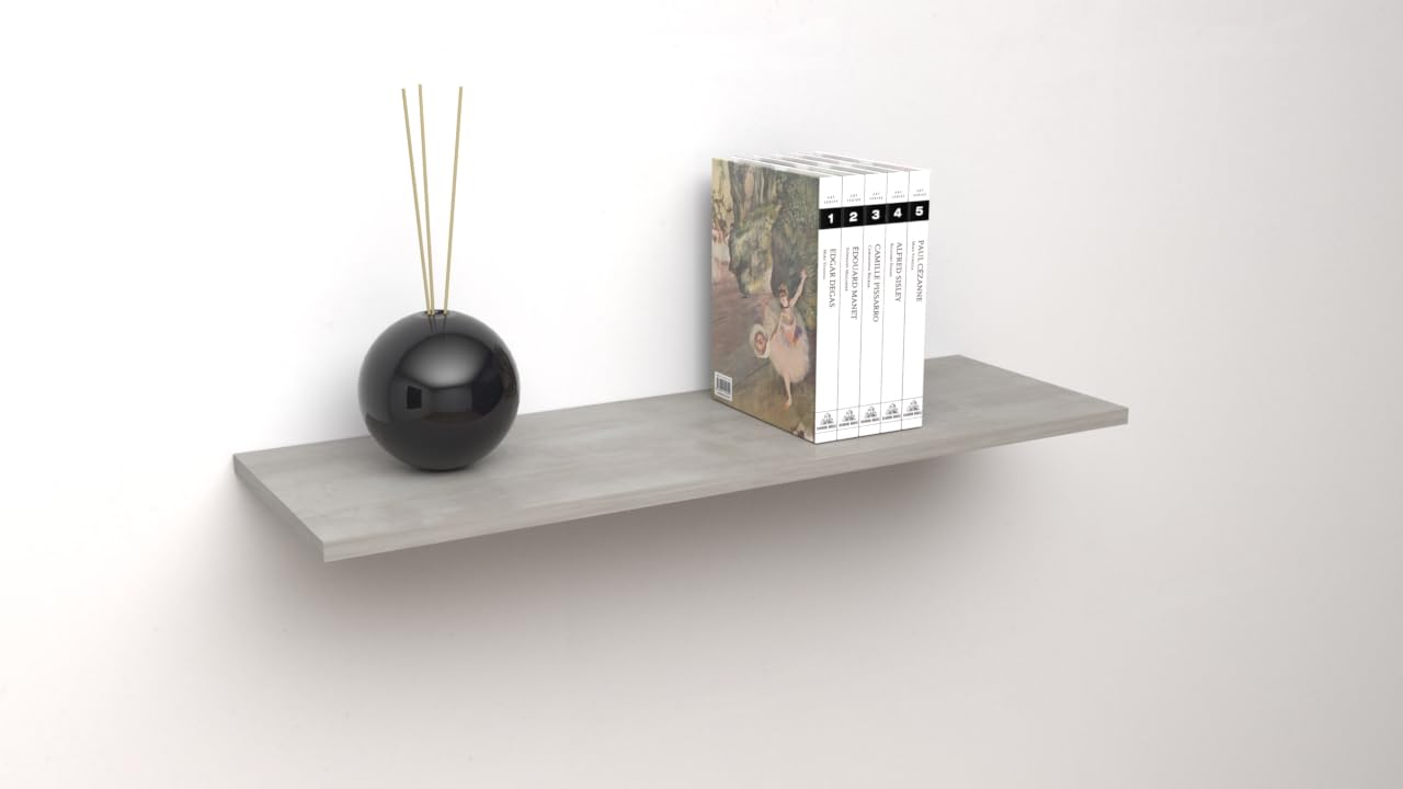Calandrelli Mensola da Muro con Staffe 90x30 cm Cemento