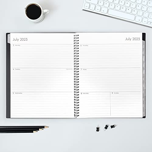 Blue Sky 2023-2024 Academic Year Weekly And Monthly Planner, 8.5" X 11", Flexible Cover, Wirebound, Enterprise (144719) #TOP2