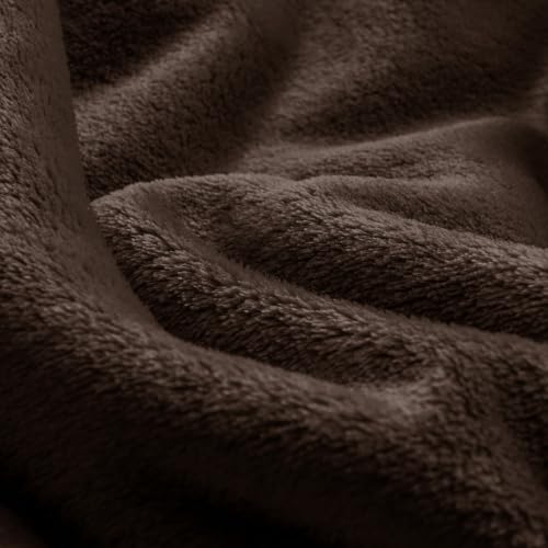Image of BEDELITE Big Fleece Blanket 120 inch x 120 inch (10' x 10'), Super Soft Fluffy Fuzzy Oversized King Blanket for Bed, Couch, Sofa, Camping, Extra Large Fits Whole Family, Brown