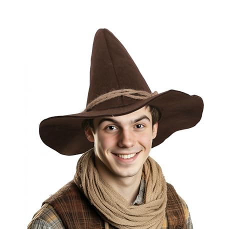 JPXH Witch Hat Scarecrow Adult Wizard Sorcerer...
