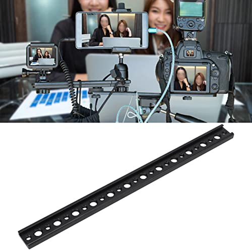 Demeras Suporte de extensão Cold Shoe, 30 cm, uma peça, barra de extensão profissional Cold Shoe par