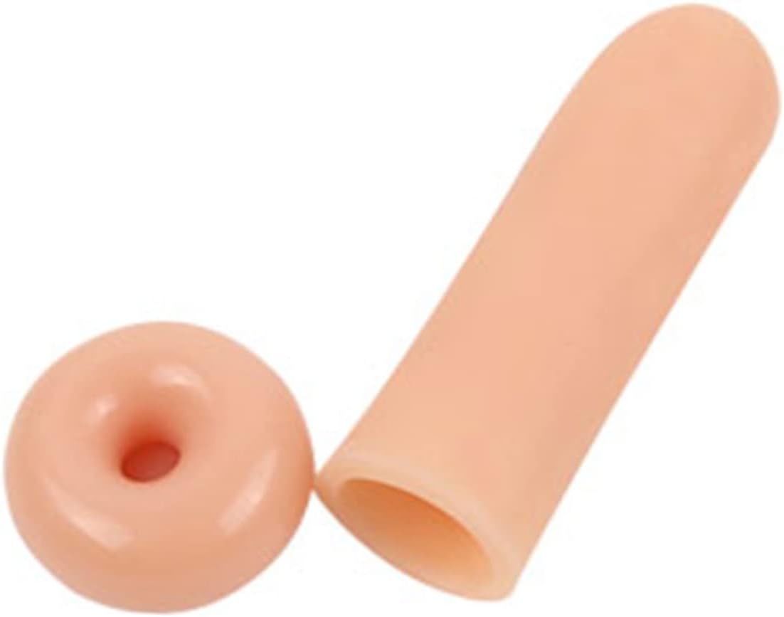 Didiseaon Finger Cots Sebs Material Friction Moisturizing Finger Sleeves Fit for Men Women White