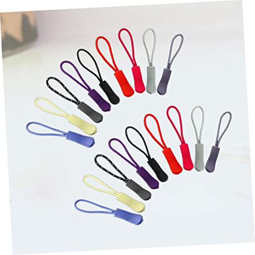 ADOCARN 100 Pçs Etiquetas Plásticas Puxador De Zíper Extensão De Zíper Guias De Reparação De Zíper F