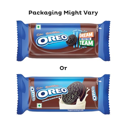 Image of Cadbury Oreo Chocolate Flavour Creme Sandwich Biscuit, 41.75 g