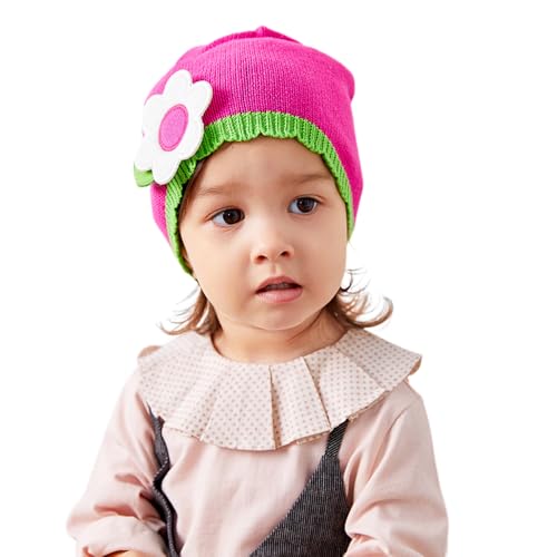 Vivobiniya Toddler and Baby Christmas hat Girl's Beanie Winter Knit Hats 100% Cotton2