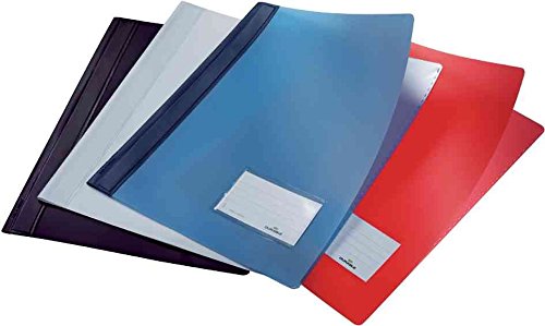 Durable Duralux Translucent Binder | Extra-Wide A4 Folder With Label Window | Orange PVC Document Holder - View #3