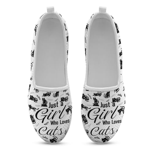 Capybara Walking Shoes Womens Mesh Flats Shoes Causal Slip on Loafers Comfort Mesh Round Toe Sock Sneakers Breathable3