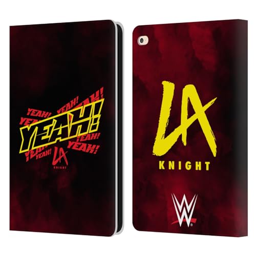 Head Case Designs Officially Licensed WWE Yeah! LA Knight Leather Book Wallet Case Cover Compatible with Apple iPad Air 2 (2014)