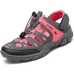 SAGUARO Donna Sandali da Trekking Traspirante Antiscivolo Sandali Sportivi con Punta Chiusa Estate Scarpe da Esterno Rosa 39 EU
