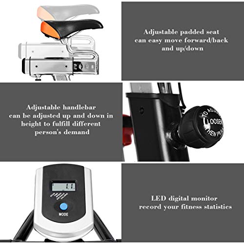 Goplus Indoor Cycling Bike, Stationary Bicycle with Flywheel and LCD Display, Cardio Fitness Cycle Trainer Professional Exercise Bike for Home and Gym Use - Home Fitness Guru Goplus Indoor Cycling Bike, Stationary Bicycle with Flywheel and LCD Display, Cardio Fitness Cycle Trainer Professional Exercise Bike for Home and Gym Use - Image 9