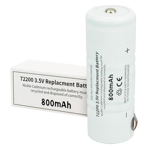 LeeCrynoid Replacement for Welch Allyn 72200 Battery, 3.5V 800mAh Nickel-Cadmium Rechargeable...