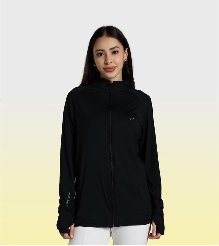 Image of Womens Sunscreen Jacket ICE Pro - UPF 50+ Cooling Jacket for Men & Women|Cool Rush Pro Tech,UV Protection,Breathable,Sweat-Wicking, Anti-Microbial, Lightweight Sun Hoodie for Outdoor Sports & Travel