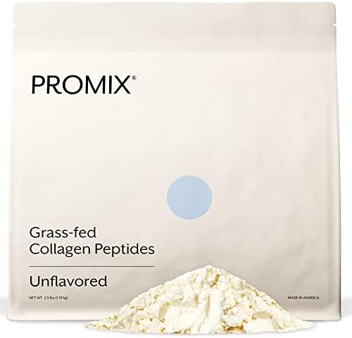 ProMix Nutrition Collagen Peptides, Unflavored - Hydrolyzed Collagen Protein Promotes Healthy Skin, Bones, Joints & Recovery Support - Add to Shakes, Smoothies, Beverages - 2.5 Pound