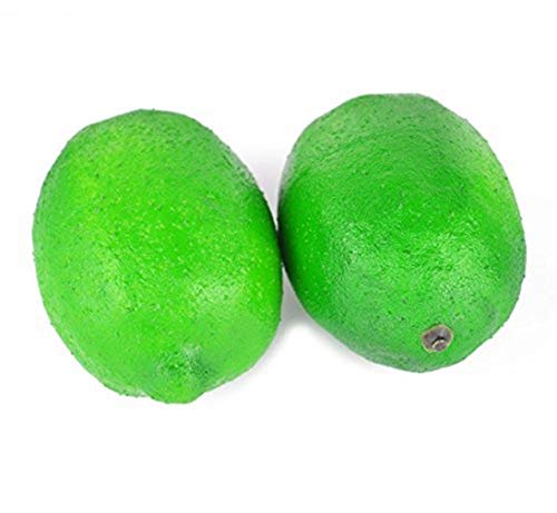 Image of Ulalaza 12Pcs Fake Lemon Artificial Fruits Model Lifelike Yellow&Green Lemon Home House Kitchen Party Decoration Desk Ornament