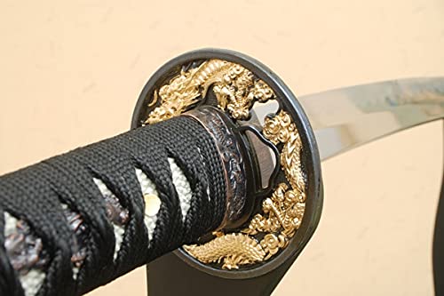 Amazon | しのびや 模造刀 黒呂鞘 大刀 (刀・鞘・刀拭クロス・模造刀