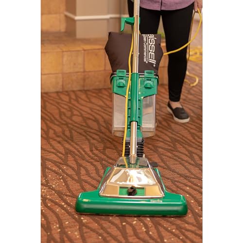 Image of Bissell BigGreen Commercial BG102DC ProCup Comfort Grip Handle Upright Vacuum with Magnet, 870W, 16 inch Vacuum Width