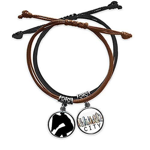 Bracelet Shaolin Kung-fu en cuir véritable tressé main