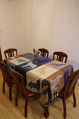 Knit Woven Super Soft Chenille Wolf Throw Blanket With Tassels Bohemian Throw Covers Large Couch Furniture Sofa Chair Loveseat Recliner Over Sized Cover (Wolf, S (60" X 75")) #TOP5