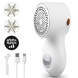 Fusselrasierer Elektrisch, Wiederaufladbarer Stoffrasierer mit LED-Anzeige...