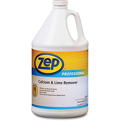 Zep Industrial Calcium and Lime Remover - 128 oz (Case of 4) 1041491 - Pro Grade Formula Safe on Stainless Steel Aluminum Glass Plastic and Ceramic Surfaces