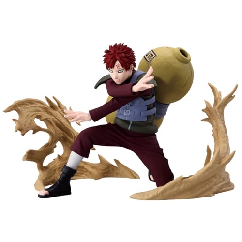 Banpresto Figura de Acción Coleccionable Gaara Naruto Shippuden - Vibration Stars Plus 12 cm, Multicolor, BP29065P, Optima para los fanaticos del Anime