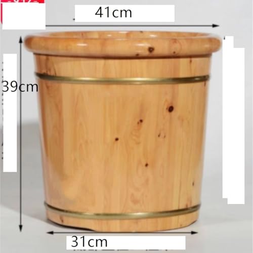Spa de pies de madera artesanal para baño y relajación miniatura 2