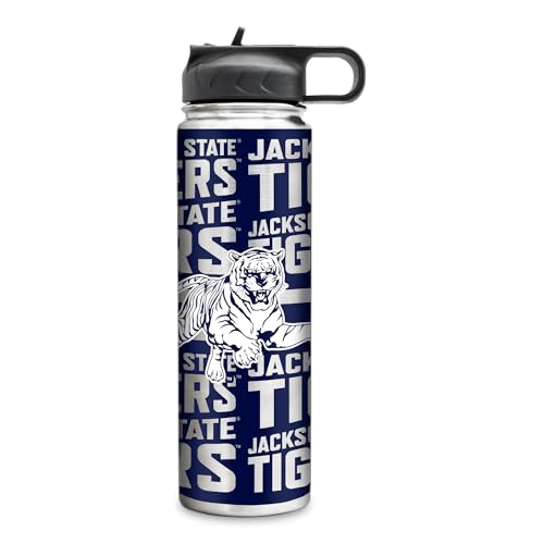 Rico Industries NCAA Jackson State Tigers - JSU 22oz Stainless Steel Tumbler with Lid - Great For Coffee, Tea, Water or Cocktails