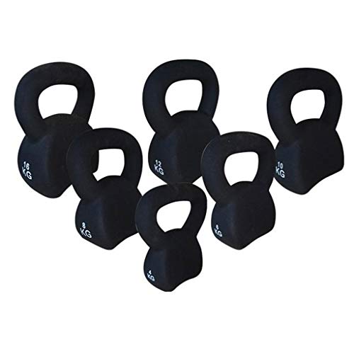 Pesas rusas de alta gama para hombre, 4/8/12/16 kg, equipo de fitness para deportes en casa, color negro (12 kg)